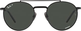 Ray-Ban Unisex Rb8237 Round II Titanium Round Sunglasses