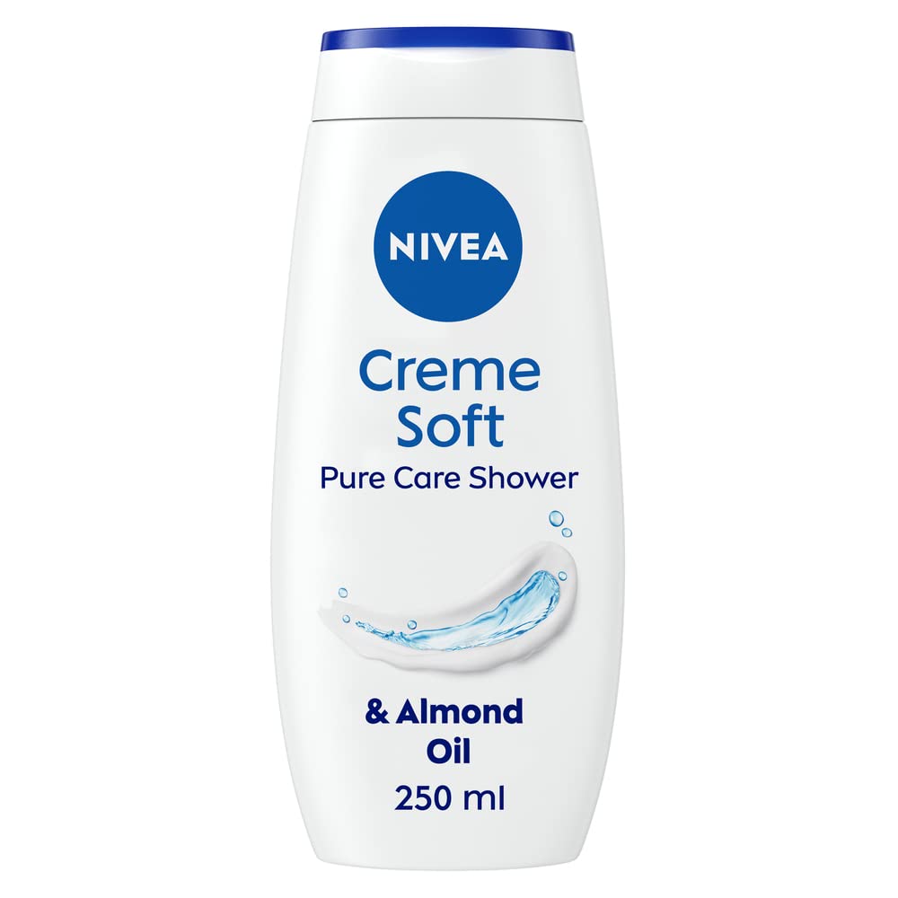 NIVEA Care Shower Creme Soft (250 ml) Enriched with Almond Oil, Moisturising Gel