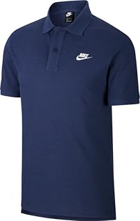 Nike NSW SCE Matchup Pique Polo Midnight Navy/White LG, Large, Blue