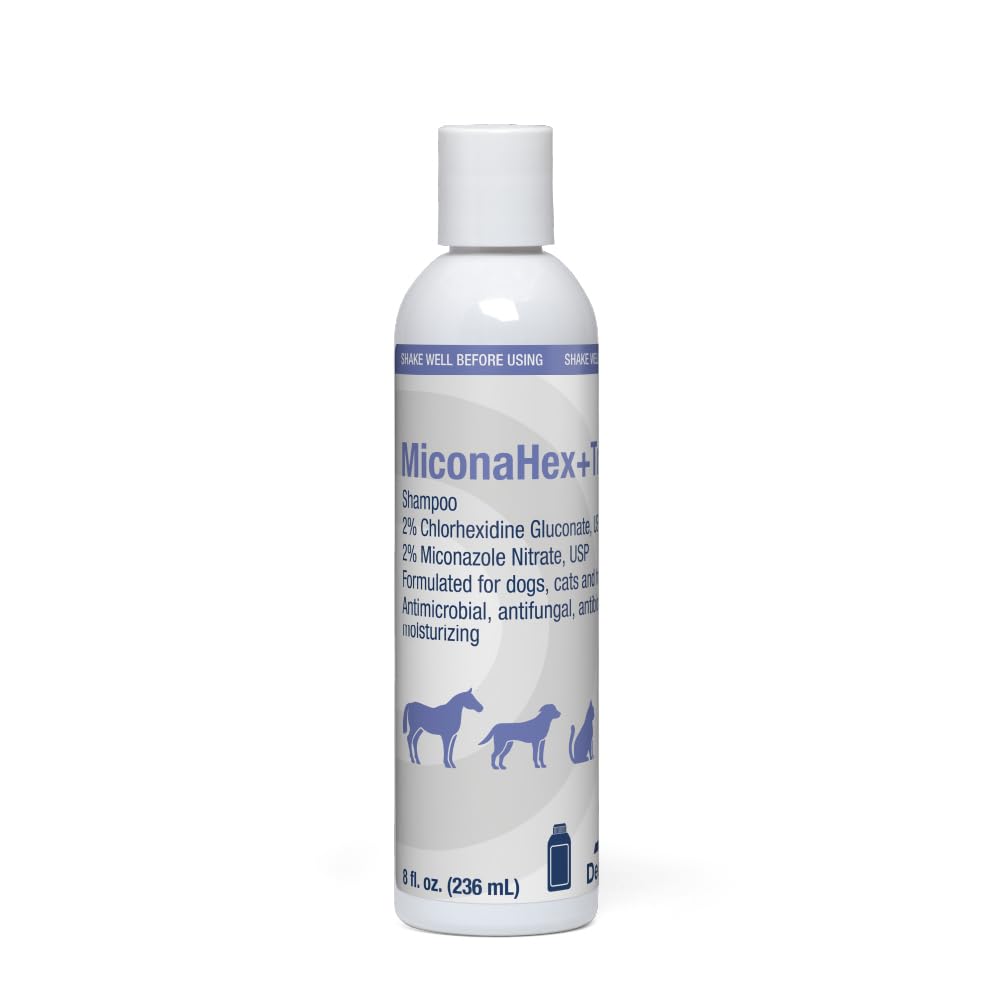 MiconaHex+Triz Shampoo for Dogs, Cats and Horses, 8 oz | Antibiofilm, Moisturizi