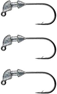 Strike King (SSH18-730) Squadron Swimbait Head Fishing Lure, 730 - Silver Bling, 1/8 oz, Wide-Gap Black Nickel Hook