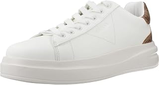 Guess Elbina Women's White Leather Casual Low Sneakers