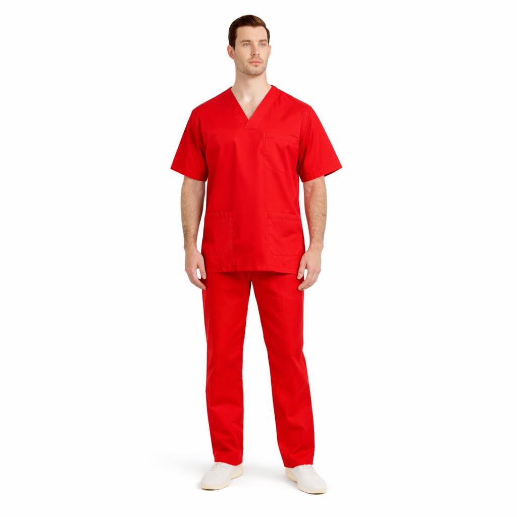 Misemiya - Unisex Blouse Uniform Set - Medical Uniform with Top and Pants - 817-