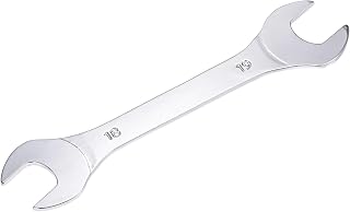 18mm x 19mm Mirror Chrome Carbon Steel Slim Open End Spanner for Home Maintenance and General Repairs