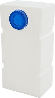 LlyueIo 80 L/21.1 Gallon Portable RV Water Tank, 80 L | Thick LLDPE Non-Drinking UV Protection Leak-Resistant White Water Storage Tank for Cleaning Showering