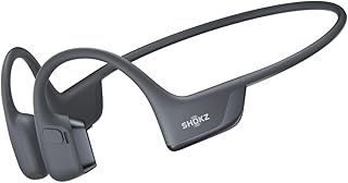 SHOKZ OpenRun Pro 2 Bone Conduction Bluetooth Sport Headphones, Black | Bundle with Reflective Strip；DualPitch premium sound；Open ear awareness; Smart Mic; IP55; 12H battery; Running/Cycling/Hiking