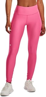 Under Armour HG Armour HiRise Leg, Women's Sports Leggings, Comfortable and Breathable, Sports Trousers, Black/White, L