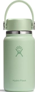 Hydro Flask Micro Bottle - Leak Proof Purse or Pocket Flask - Insulated Mini Water Bottle 6.7 Oz Aloe