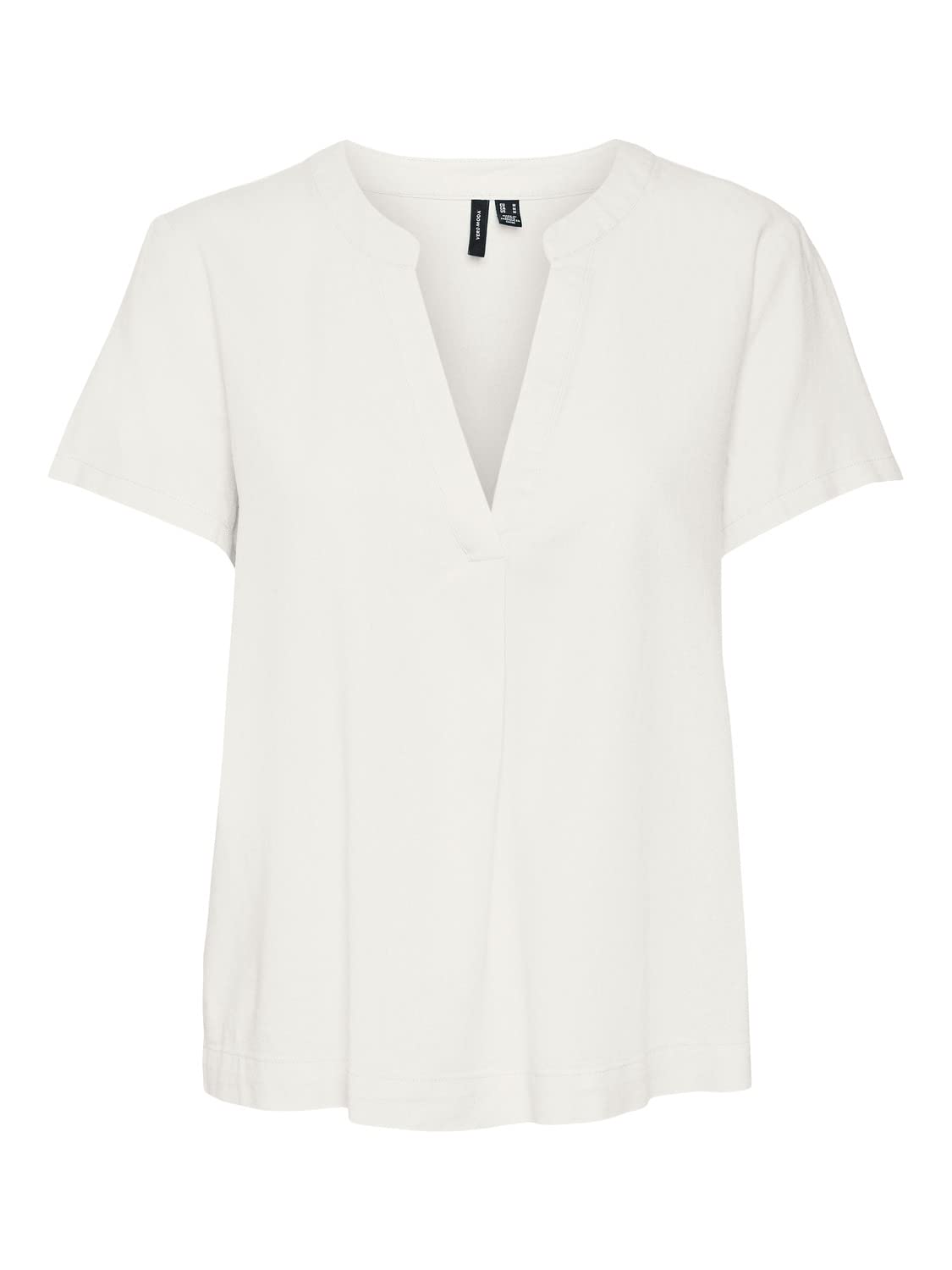 Vero Moda Vmmymilo SS Top Wvn Ga Women's, White, S