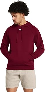 Under Armour Men's Rival Fleece Hoodie, Sporty Hoodie with Loose Fit, Comfortable and Warm Sweatshirt for Men