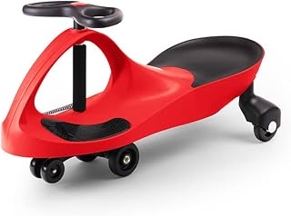 Didicar Ride On Wiggle Car, Sit On Scooter for Kids, Fiery Red | Balance Toy Car with Seat & Steering Wheel, Vehicles for Indoor & Outdoor Play, Toddler Gift for Boys & Girls Age 3+