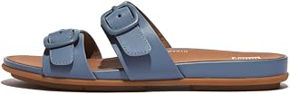 [Fitflop] レディース Gracie ラバーバックル 2バー レザースライドサンダル