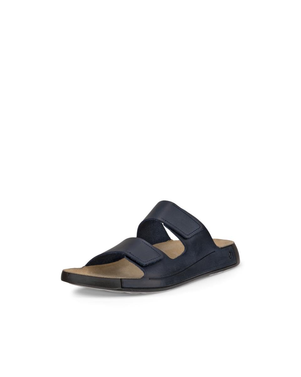 ECCO Mens 2026 Cozmo 2-Strap Soft Leather Comfy Flexible Adjustable Sandals