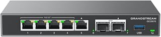 Grandstream Integrated GCC6010 IPPBX (10 Users, 4 Concurrent Calls) + Enterprise Class Firewall + VPN Router + 2 x 2.5GB 5 x GigE Network Switch