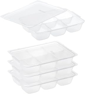 Richell R50 Separate Freezing Block Tray, 1.7 fl oz (50 ml), 6 Blocks, 4 Pieces, Clear
