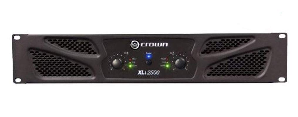 Crown XLi2500 Two-channel, 1500-Watt Bridged 8Ω Power Amplifier. Professional DJ
