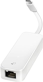 TP-Link UE300C, USB-C to Gigabit Ethernet Adapter, RJ45 | Thunderbolt 3/4 Compatible, Compatible with Apple MacBook Pro 2017-2023, MacBook Air, and More