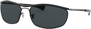 Ray-Ban Olympian I Deluxe RB3119M-002/R5 Glasses, Black, 62 Unisex Adult