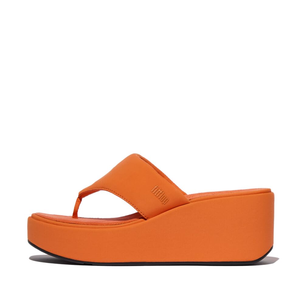 Fitflop Platfforms Toepost Womens Wedge Sandals in Black