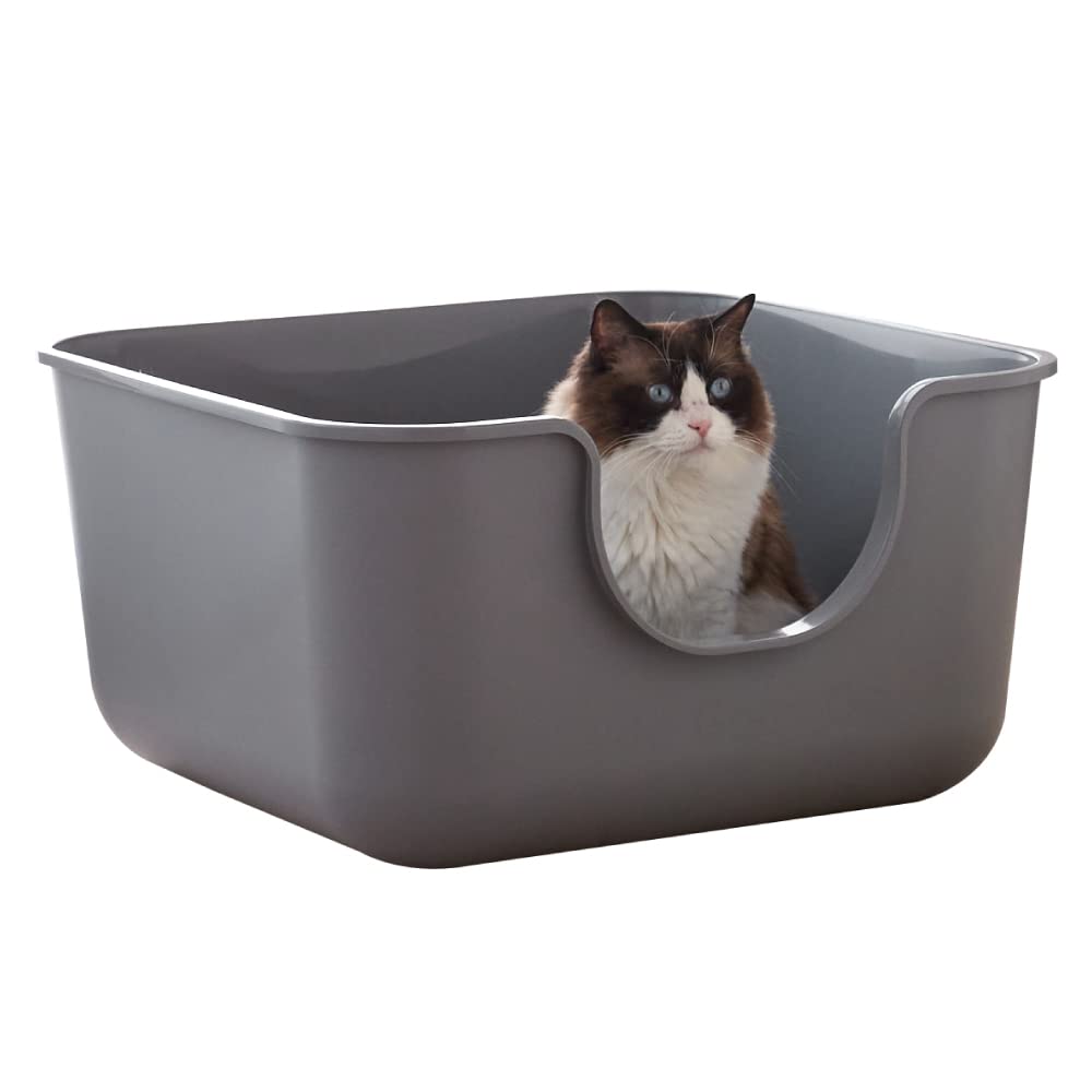 [OFT] TALL WALL Box, Square, Light Gray, Main Unit, Cat Toilet, Large Cats, Larg