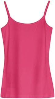 Woen Suer Color Sleeveless Caisol Neck Tops SLI Fit Bottling Vest Plain Undershirt
