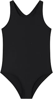 Girls' Swimming Costume Comfort Children's One Piece Swimwear Elastic Teenager Swimsuit Quick-Dry Swimsuit for Girls