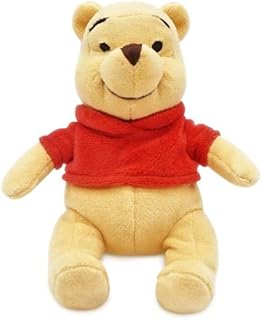 DISNEY STORE Official Mini Bean Bag Plushies - Pooh | Disney Gifts, Cute Stuffed Animal with Detailed Sculpting, Embroidered Features, & Bean Bag Bottom - Plush Toys for Kids
