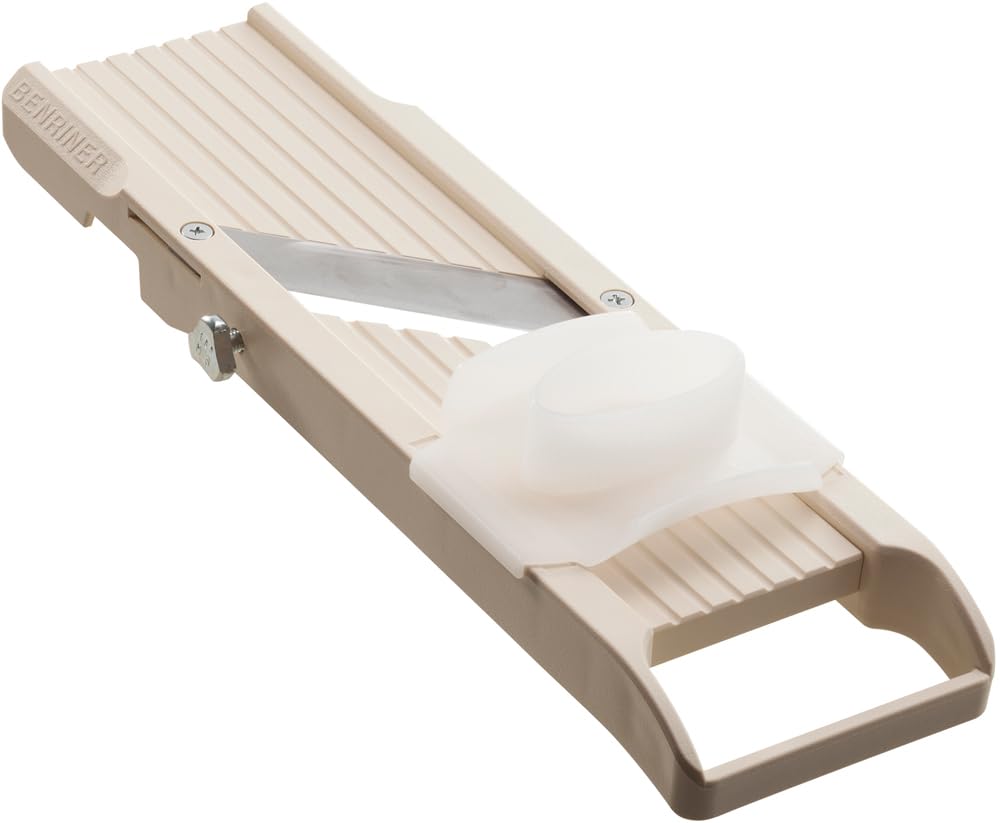 Benriner Mandoline Slicer with 4 Blades, Japanese Stainless Steel, BPA Free, 12.