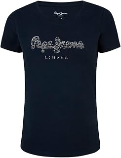 Pepe Jeans Women's Pink T-Shirt New Virginia