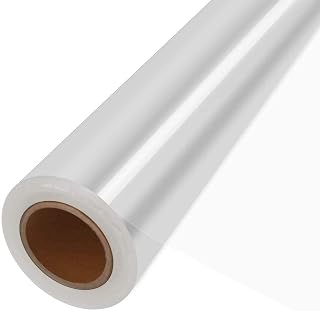 100 ft Clear Cellophane Wrap Roll (100 ft x 31.5 in) - 3 Mil Thicken Cellophane Roll, Clear Cellophane Bags Large, Clear Wrapping Paper for Flower Gift Baskets Wrap