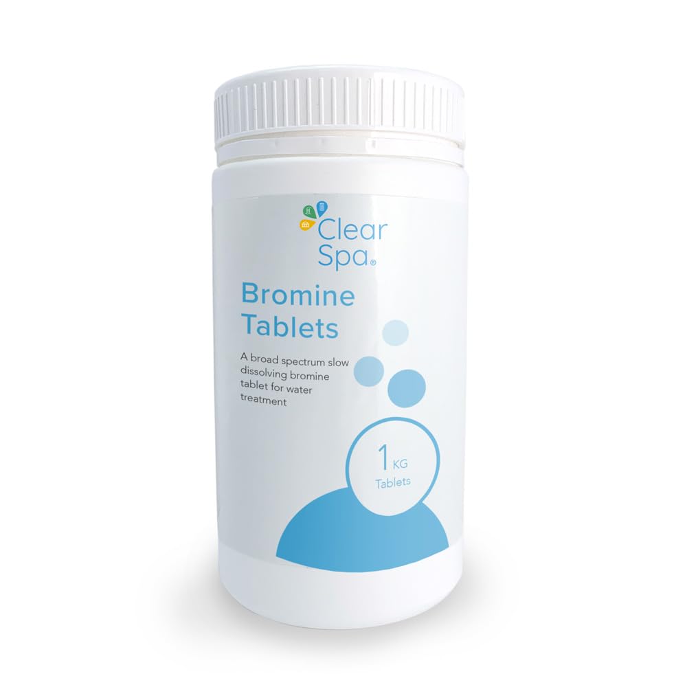 ClearSpa Bromine Tablets 1kg - Slow release, Suitable for Hot Tub, Spa and Swimm