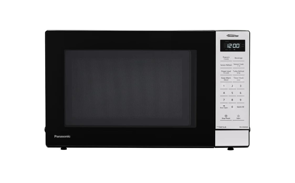 Panasonic 1.2 cu. ft. Inverter Microwave 1250W - NN-SN68QB (Renewed)