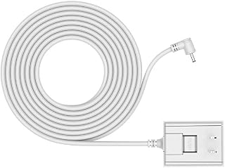 Indoor/Outdoor Power Adapter Barrel Plug for Ring Stick Up Cam Plug-In - White