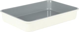 Sur La Table Kitchen Essential Bake Sale 9 X 13 Inch PFOA, PFAS, PTFE Free Nonstick Roaster/Cake/Baking Pan - Linen White