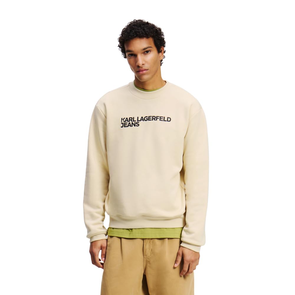 Karl Lagerfeld Jeans Men's Regular Essential Logo Sweatshirt
