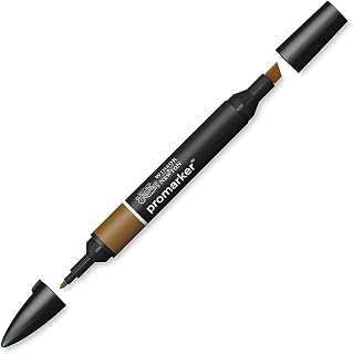 Winsor & Newton 0203074 Double-Tip Marker Pen (Burnt Sienna), 3.5 x 19.5 x 1.5 cm Brown