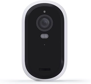 Arlo Essential Wireless Hd Security Camera, 2nd Generation, Outdoor & Indoor Wireless Camera with Color Night Vision - White, 1-Pack, VMC2050 (Renewed)