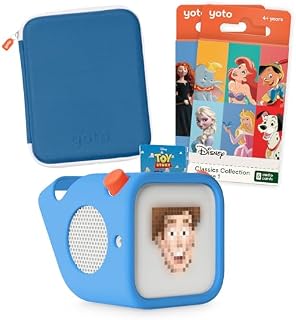 Yoto Player (3rd Gen) Kids Audio Player + Disney Classics Bundle, Ages 4+ | MP3 player | stories, music & sleep sounds | gift for kids | ok-to-wake clock | nightlight | thermometer | up to 16h battery