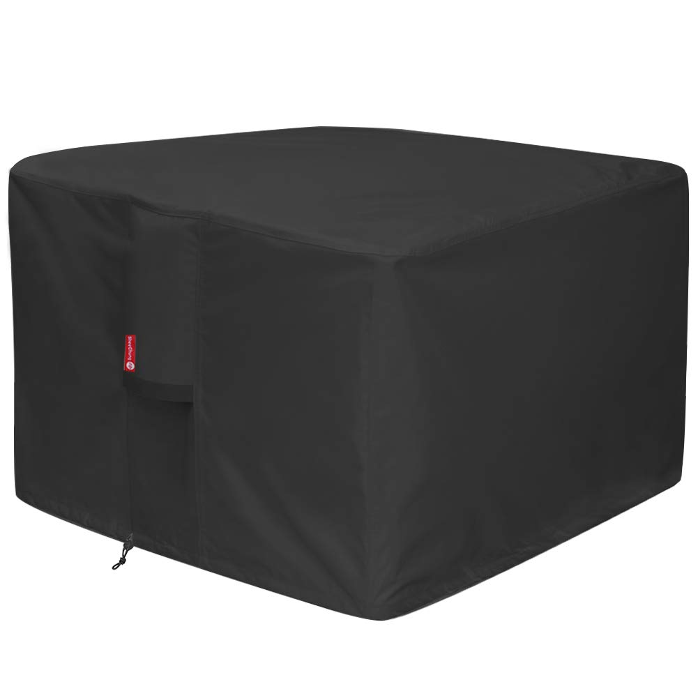 SheeChung Gas Fire Pit Cover Square 32"L x 32"W x 24"H,Waterproof 600D | Heavy D