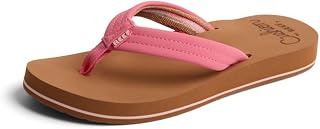 Reef Cushion Breeze Womens Flip Flop, Ultra Soft Cushion Footbed, Arch Support, Strawberry Pink, 10