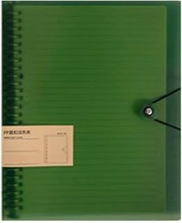 Generic A4 File Folder Cover 8 Hole Vintage Transparent Loose Leaf Notebook Shell File Organizer Inner Cover A5/B5/A4(A5-3)