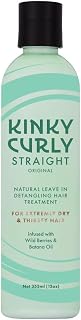 KINKY CURLY STRAIGHT Natural Leave-In Detangling Hair Treatment for Extremely Dry & Thirsty Hair – Moisturizes, Softens & Prevents Breakage – 8oz / 236ml
