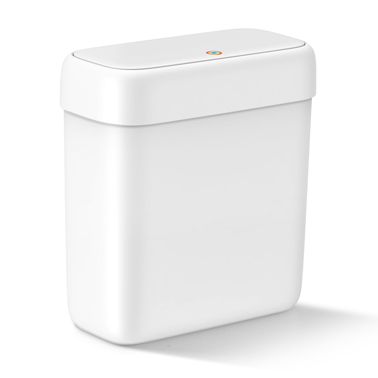 Small Bathroom Trash Can with Lid 2.6 Gallon Garbage Can with 20 Trash Bags | Pr