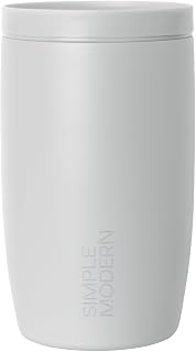 Simple Modern Insulated Travel Coffee Mug 360° Lid | 12oz | Gray