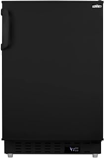 Summit 20" Undercounter Refrigerator, Black - ALR47B | 3.53 cu.ft. Capacity, Built-in, ADA CompliantDigital Thermostat