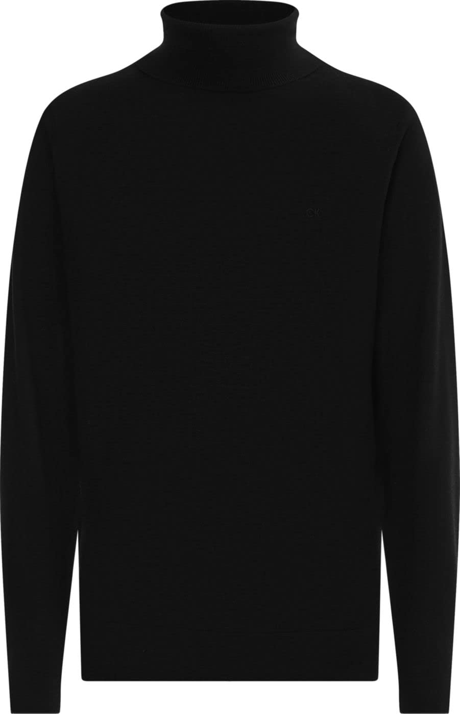 Calvin Klein Men's Turtle K10K110420 Turtleneck Superior Wool Sweater, Calvin Na