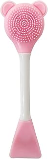 Pink Facial Cream Spatula Silicone Face Mask Brush Mask Beauty Tool-Double Heads Skincare Applicator Tools for Apply Cream Facial Masks