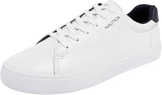 Nautica Men's Low-Top Fashion Sneakers - Lace-Up Trainers for Stylish Basketball Style and Comfortable Walking Shoes