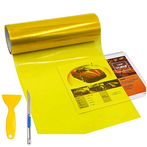 KOMAS 12” X 48” Tint Vinyl Film Sticker Sheet Roll for Car Headlight, Tail Light
