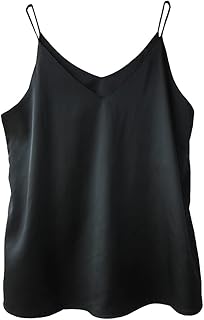 Wantschun Womens Satin Silk Camisole Cami V-Neck Vest Top Blouse Tank Shirt